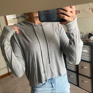 Hollister Grey Hoodie Sweater